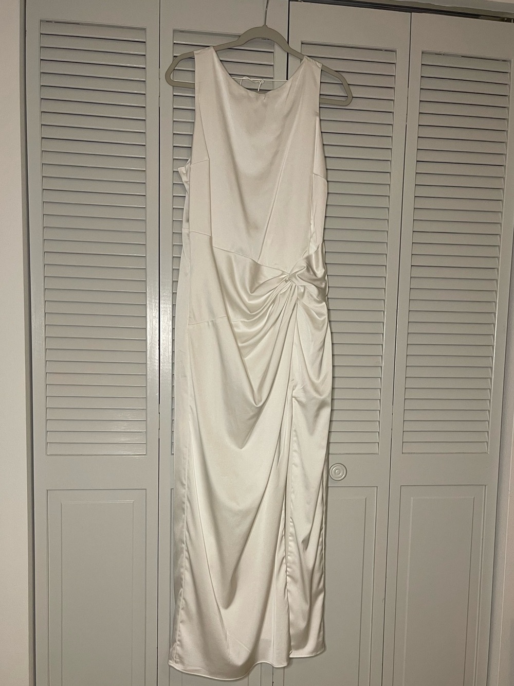 Abercrombie & Fitch White Draped Skirt Maxi Dress - Picture 2 of 5
